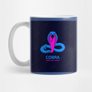 Cobra tagline here logo design of T-shirt Mug